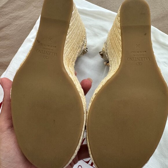 Valentino Garavani Beige and Cream Espadrilles - Picture 8 of 8